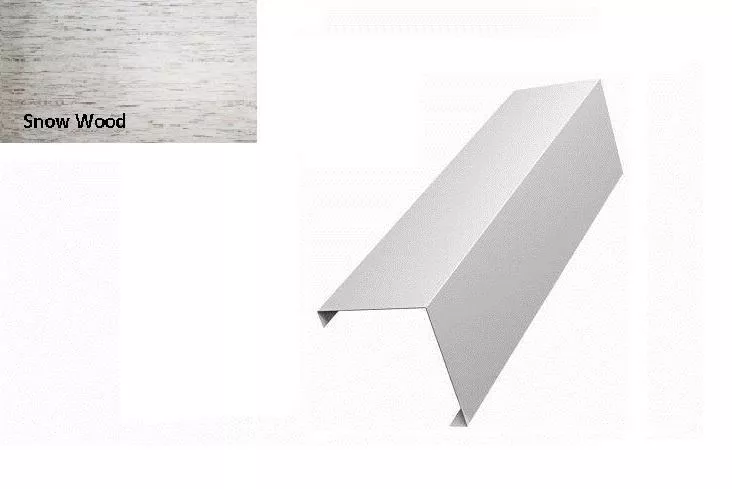 Декоративная накладка на столб угловая жалюзи Milan,Tokyo 0,45 Print Elite Snow Wood GL купить в краснодаре