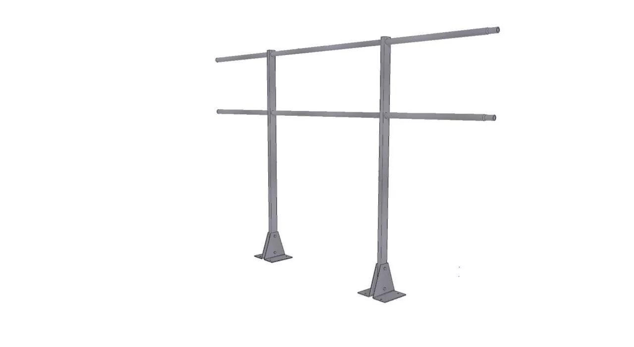 Ограждение кров. д/парапета на плоскую кровлю 7004 (2,0х1,2м) купить в краснодаре