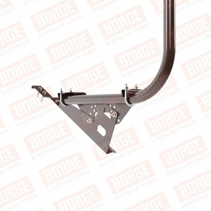 Ограждение кровельное BORGE H-120см, 3м, для черепичной кровли, коричневый шоколад (RAL 8017) купить в краснодаре