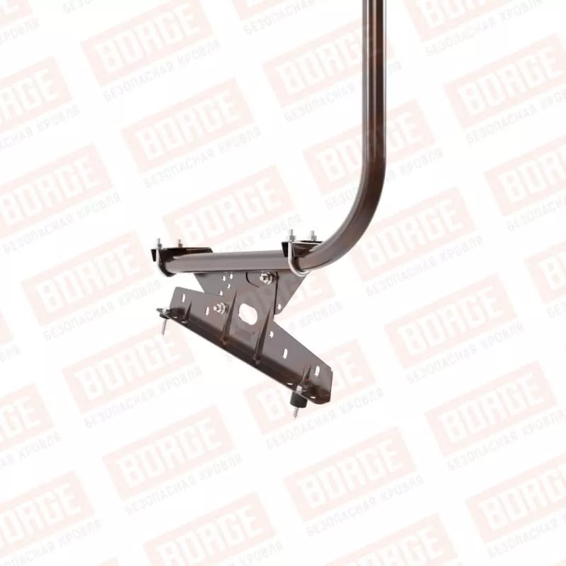 Ограждение кровельное BORGE H-120см, 3м, для кровли из металлочерепицы, коричневый шоколад (RAL 8017) купить в краснодаре