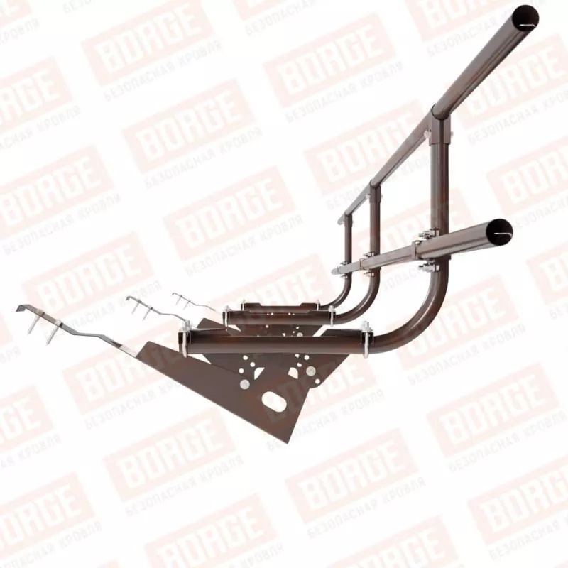 Ограждение кровельное BORGE H-60см, 3м, для черепичной кровли, коричневый шоколад (RAL 8017) купить в краснодаре