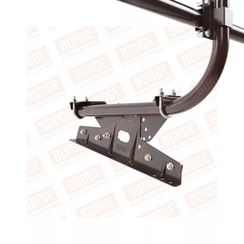 Ограждение кровельное BORGE H-60см, 3м, для фальцевой кровли, коричневый шоколад (RAL 8017) купить в краснодаре