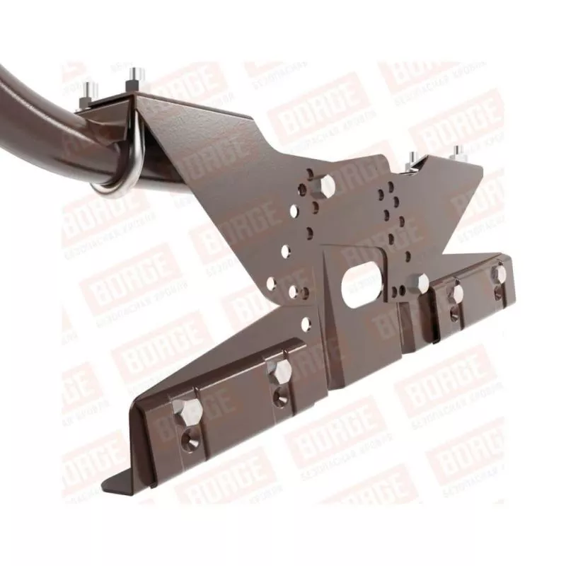 Ограждение кровельное BORGE H-60см, 3м, для фальцевой кровли, коричневый шоколад (RAL 8017) купить в краснодаре