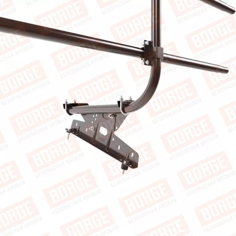 Ограждение кровельное BORGE H-60см, 3м, коричневый шоколад (RAL 8017) купить в краснодаре