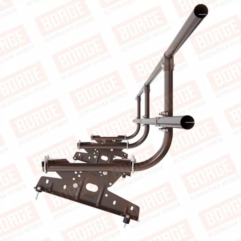 Ограждение кровельное BORGE H-60см, 3м, коричневый шоколад (RAL 8017) купить в краснодаре