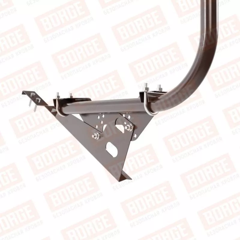 Ограждение кровельное BORGE H-90см, 3м, для черепичной кровли, коричневый шоколад (RAL 8017) купить в краснодаре