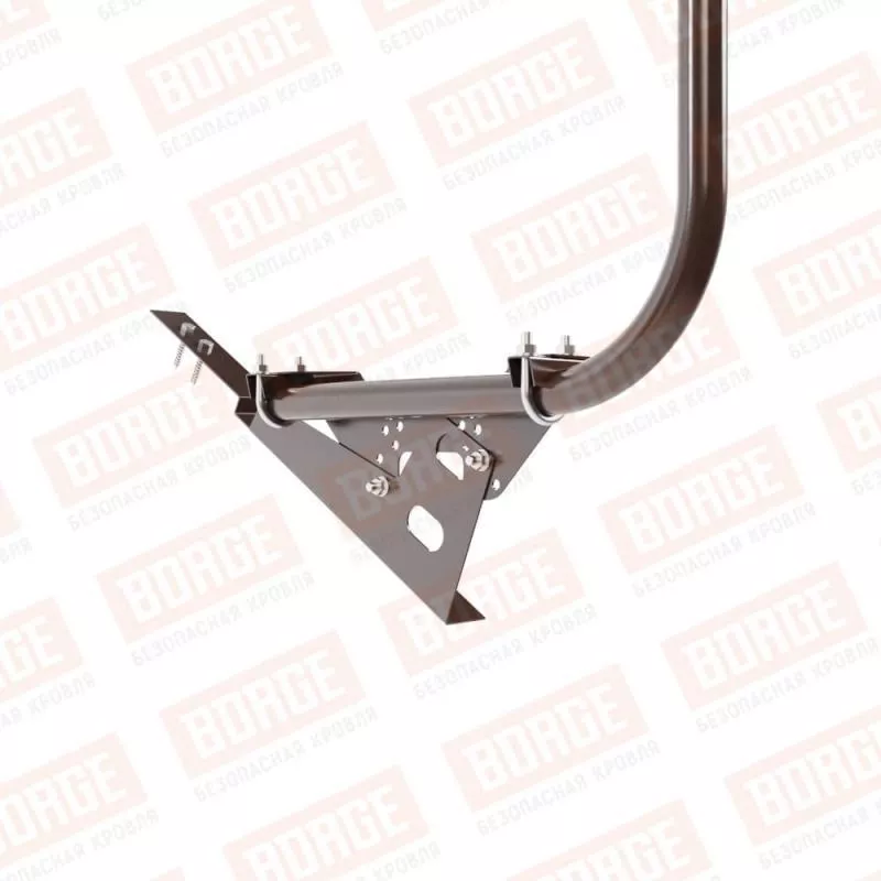 Ограждение кровельное BORGE H-90см, 3м, для композитной черепицы, коричневый шоколад (RAL 8017) купить в краснодаре