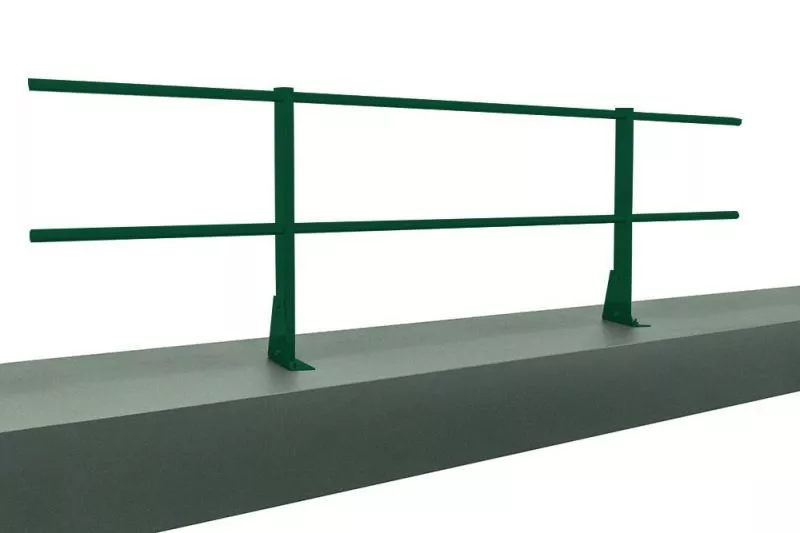 Ограждение кровельное для парапета на плоскую кровлю RAL 6005 (2,0х0,6м) купить в краснодаре