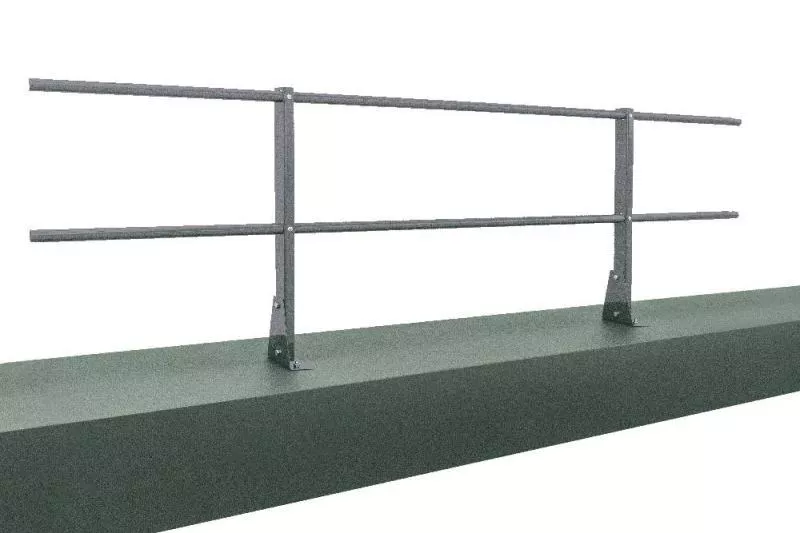 Ограждение кровельное для парапета на плоскую кровлю RAL 7004 (2,0х0,9м)ОЦ купить в краснодаре