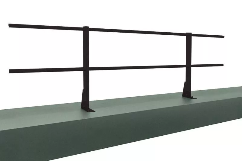 Ограждение кровельное для парапета на плоскую кровлю RAL 9005 (2,0х0,6м) купить в краснодаре