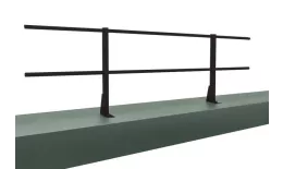 Ограждение кровельное для парапета на плоскую кровлю RAL 9005 (2,0х0,6м). Цена: 2463 руб. Артикул: 44354