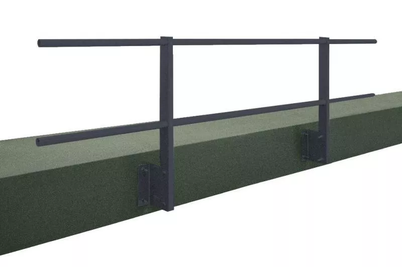 Ограждение кровельное для парапета с боковым креплением 7024 (2,0х0,6) купить в краснодаре