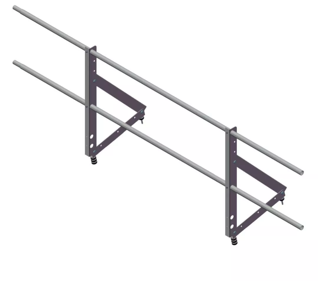 Ограждение кровельное на фальц Optima 0,65х2м RAL 8017 купить в краснодаре