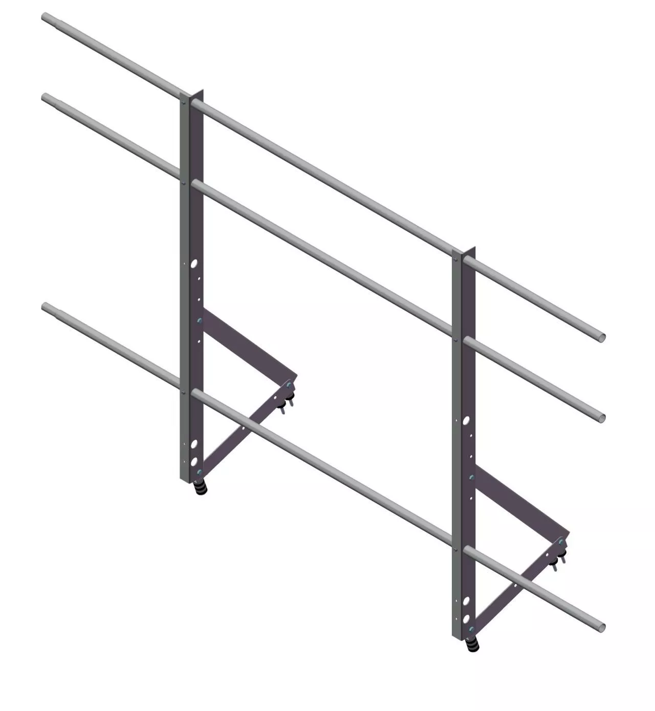 Ограждение кровельное Optima 1,2х2м RAL 8017 купить в краснодаре