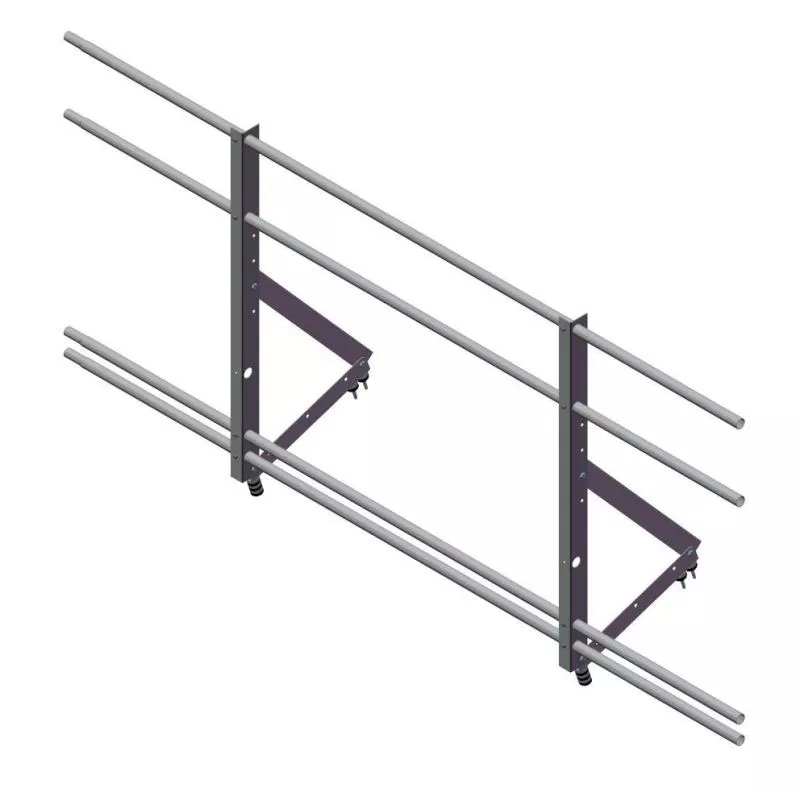 Ограждение кровельное со снегозадерж. Optima 0,9х2м RAL8017 купить в краснодаре