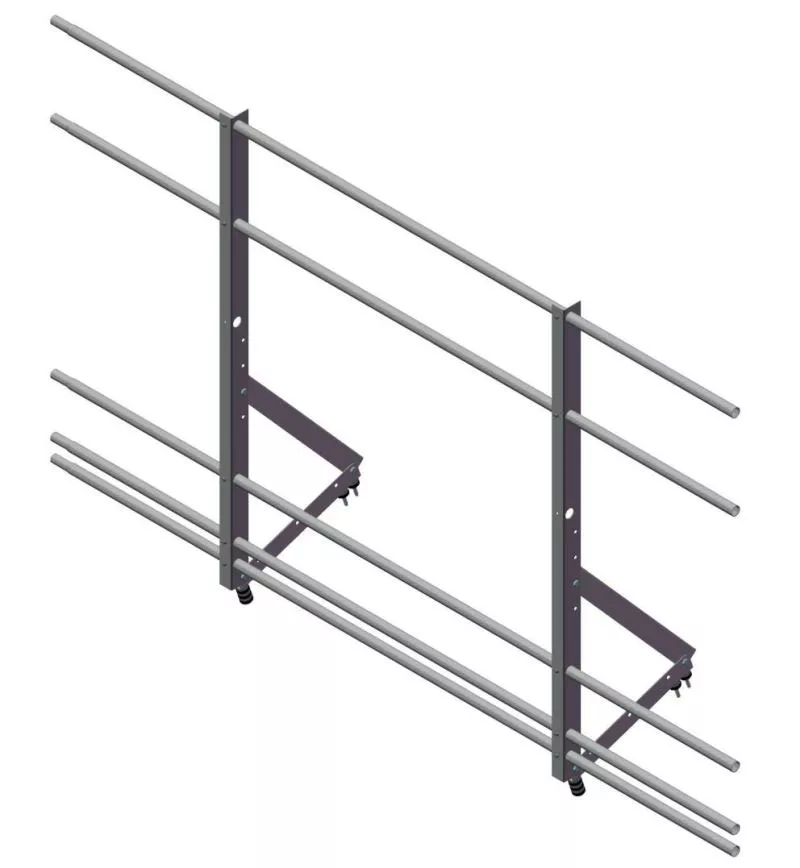 Ограждение кровельное со снегозадерж. Optima 1,2х2м RAL8017 купить в краснодаре