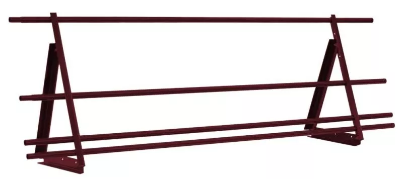 Ограждение кровельное со снегозадержателем на фальц Optima 0,65х2м RAL 3005 купить в краснодаре