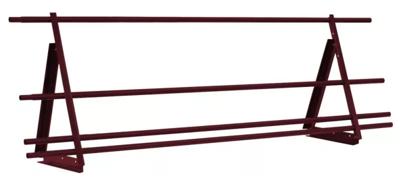 Ограждение кровельное со снегозадержателем Optima 0,65х2м RAL 3005 купить в краснодаре