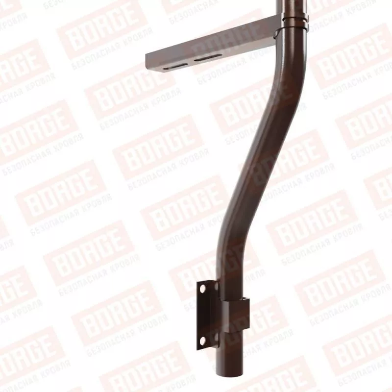 Ограждение парапетное BORGE H-30см, 3м, коричневый шоколад (RAL 8017) купить в краснодаре