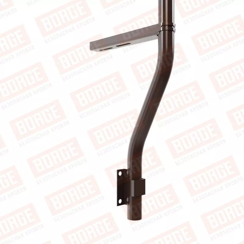 Ограждение парапетное BORGE H-60см, 3м, коричневый шоколад (RAL 8017) купить в краснодаре