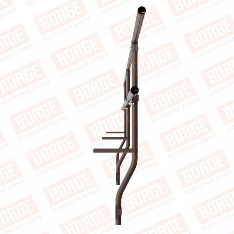 Ограждение парапетное BORGE H-60см, 3м, коричневый шоколад (RAL 8017) купить в краснодаре