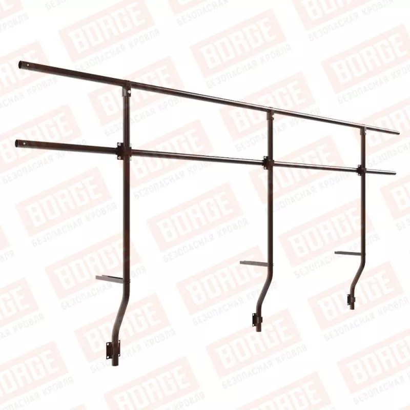 Ограждение парапетное BORGE H-90см, 3м, коричневый шоколад (RAL 8017) купить в краснодаре