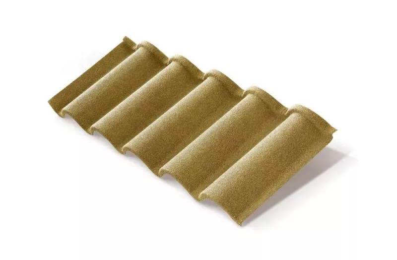 Композитная черепица Metrotile Romana Охра купить в краснодаре