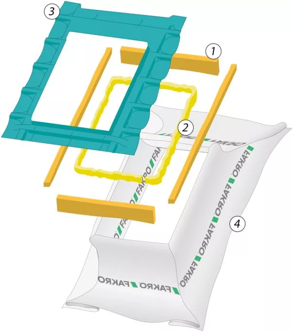 Оклад XDK-RU (гидро-паро-теплоизоляция) 78*160 Fakro купить в краснодаре