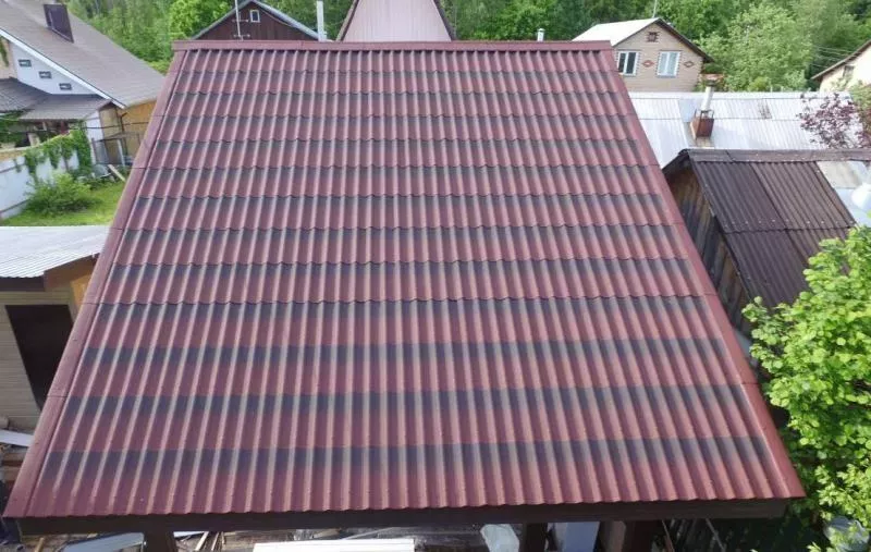 Черепица Ондулин 1950х950 мм, красная купить в краснодаре