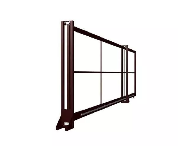 Каркас ворот откатных под автоматику ОПТИМА Ш-6000мм В-1850мм рельс МИКРО цинко-ППК купить в краснодаре