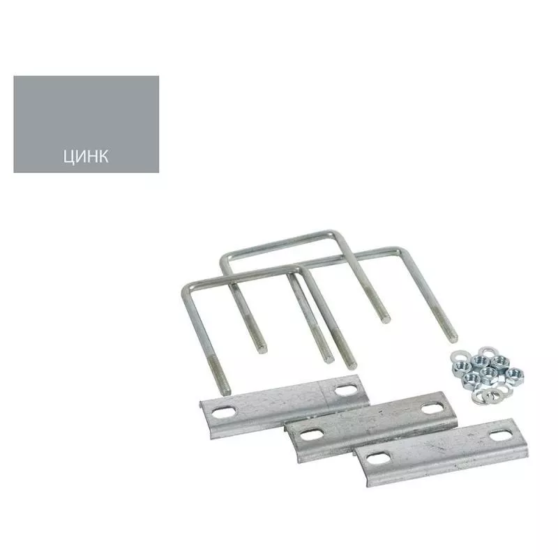 Хомут оцинкованный для столба 40х40, комплект 3 шт. купить в краснодаре