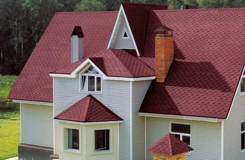 Гибкая черепица Katepal Katrilli осенний красный купить в краснодаре