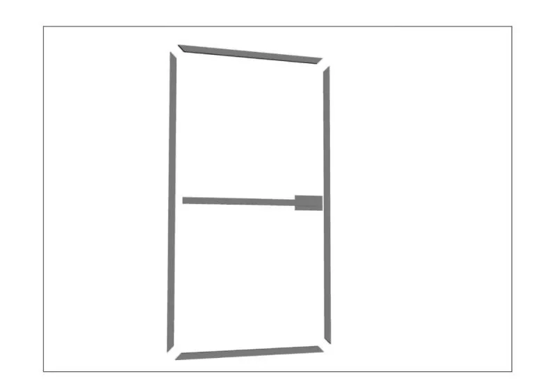 Металлокомплект для самостоятельной сборки каркаса калитки из профиля 40х20 на проем 1м купить в краснодаре