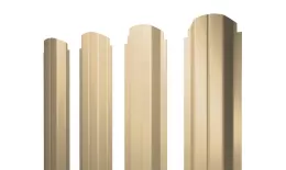 Штакетник Grand Line П-образный А фигурный 0,4 PE RAL 1014 Слоновая кость. Цена: 69 руб. Артикул: Pobr_Krug_145