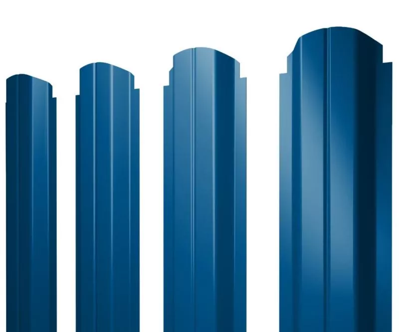 Штакетник М-образный В фигурный 0,5 PE RAL 5005 сигнальный синий купить в краснодаре