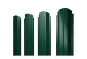 Штакетник Grand Line П-образный B фигурный 0,4 PE Double RAL 6005 Зеленый мох – Купить оптом и в розницу
