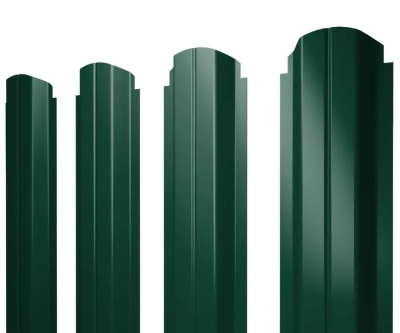 Штакетник Grand Line П-образный А фигурный 0,4 PE RAL 6005 Зеленый мох купить в краснодаре