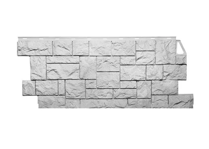 Фасадные панели FineBer Камень Дикий Мелованный белый купить в краснодаре