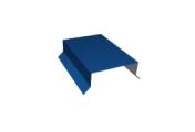 Парапетная крышка прямая 100мм 0,45 PE с пленкой RAL 5005 сигнальный синий (2м) – Купить оптом и в розницу