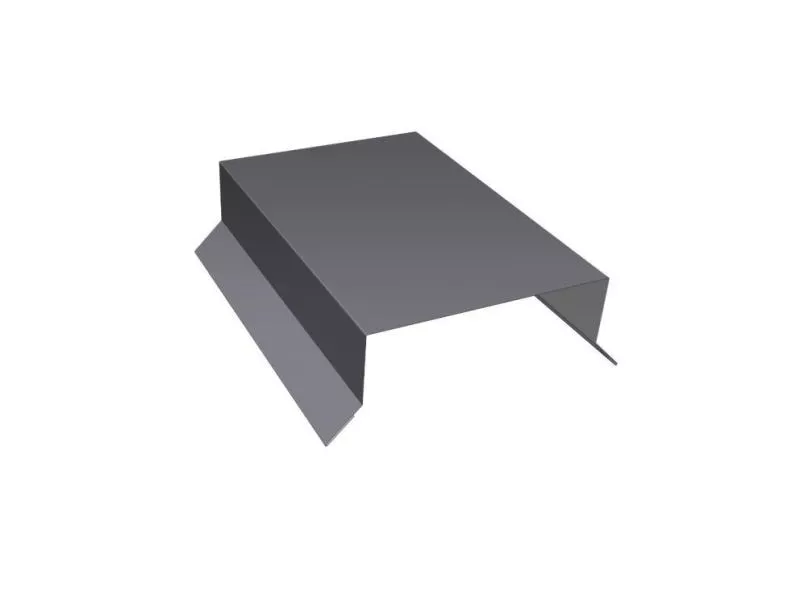 Парапетная крышка прямая 100мм 0,5 Satin с пленкой RAL 7004 сигнальный серый (2,5м) купить в краснодаре