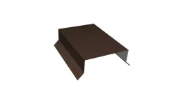 Парапетная крышка прямая 100мм 0,45 PE-Double с пленкой RAL 8017 шоколад (2,5м). Цена: 1423 руб. Артикул: 34784