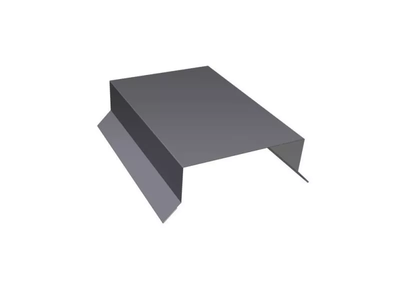 Парапетная крышка прямая 125мм 0,45 Drap TX RAL 7004 сигнальный серый (2м) купить в краснодаре