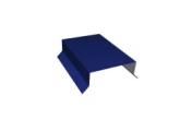 Парапетная крышка прямая 125мм 0,45 PE с пленкой RAL 5002 ультрамариново-синий (3м) – Купить оптом и в розницу