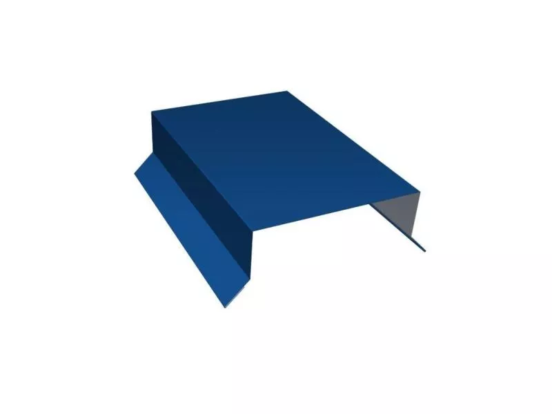 Парапетная крышка прямая 100мм 0,7 PE с пленкой RAL 5005 сигнальный синий (2м) купить в краснодаре