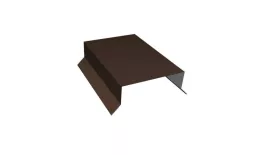 Парапетная крышка прямая 125мм 0,5 Satin с пленкой RAL 8017 шоколад (2м). Цена: 1226 руб. Артикул: 35056