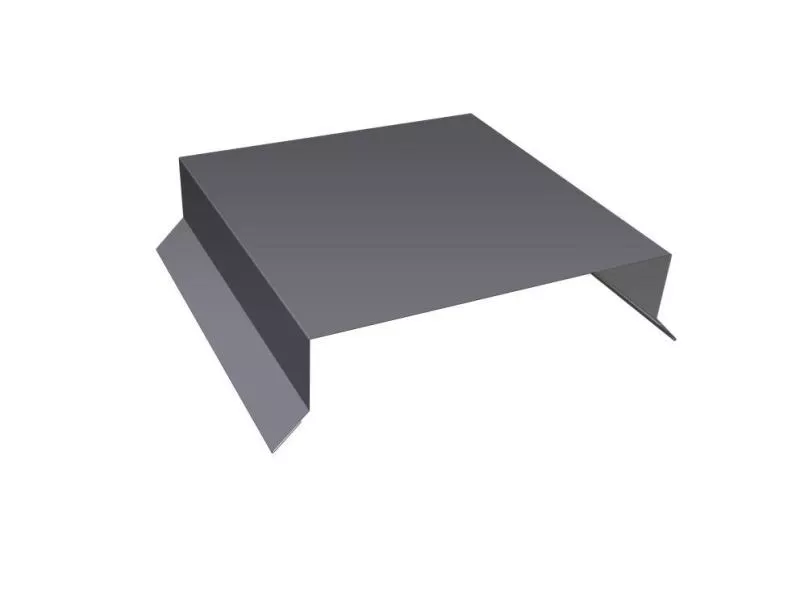 Парапетная крышка прямая 150мм 0,45 Drap TX RAL 7004 сигнальный серый (2,5м) купить в краснодаре