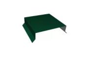 Парапетная крышка прямая 150мм 0,5 Satin с пленкой RAL 6005 зеленый мох (3м) – Купить оптом и в розницу