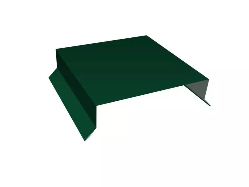 Парапетная крышка прямая 100мм 0,5 Satin Matt RAL 6005 зеленый мох (2,5м) купить в краснодаре