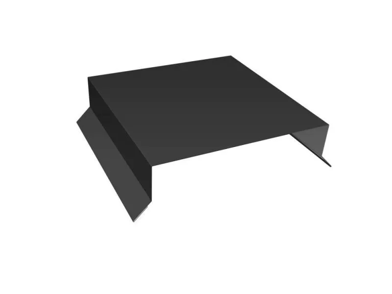 Парапетная крышка прямая 150мм 0,5 Satin с пленкой RAL 7016 антрацитово-серый (2м) купить в краснодаре