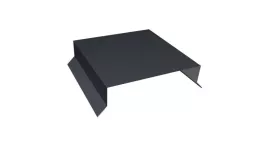 Парапетная крышка прямая 150мм 0,5 Satin с пленкой RAL 7024 мокрый асфальт (2,5м). Цена: 1904 руб. Артикул: 35972